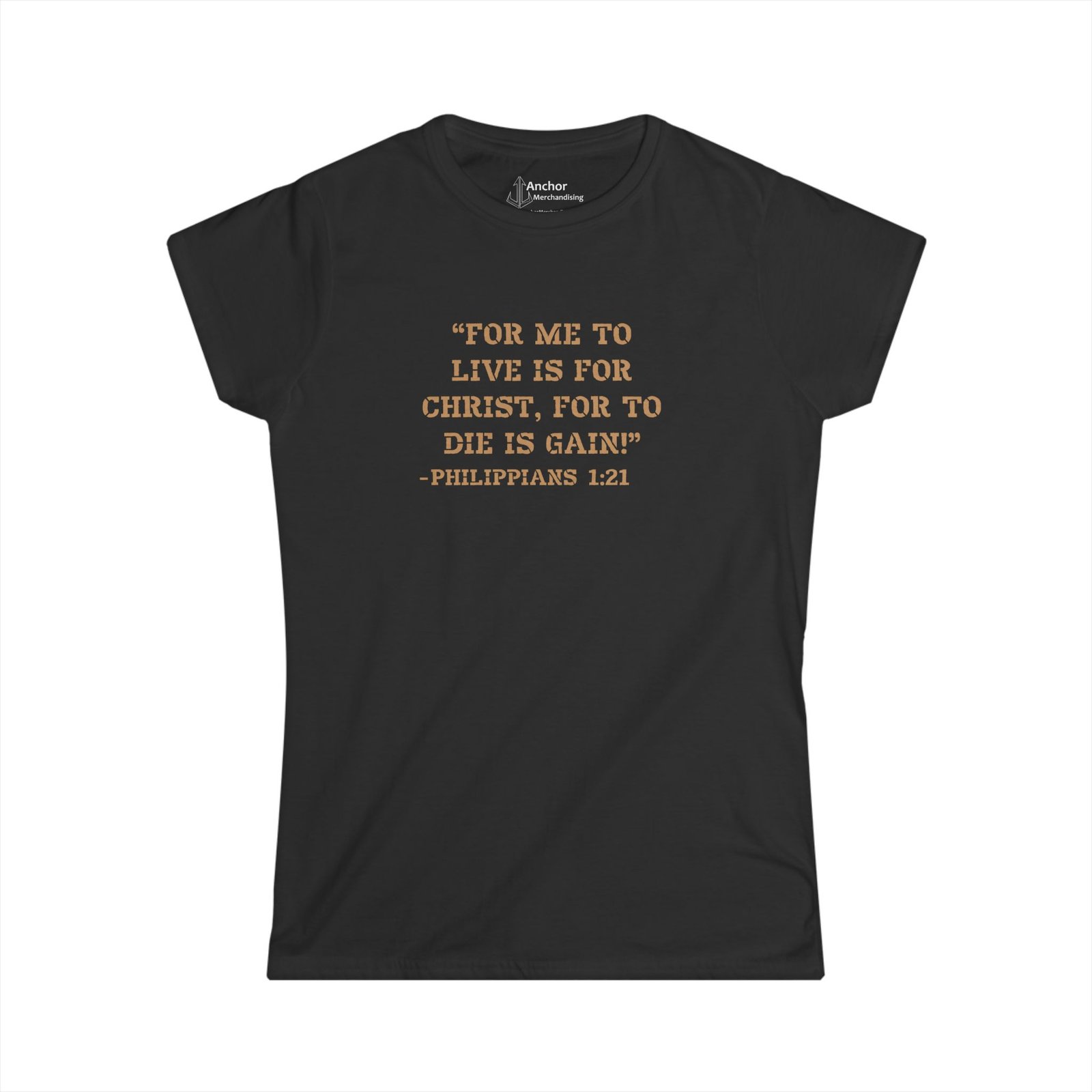 Miles Christianus - For Me To Live Is For Christ For To Die Is Gain Women's Short Sleeve T-shirt