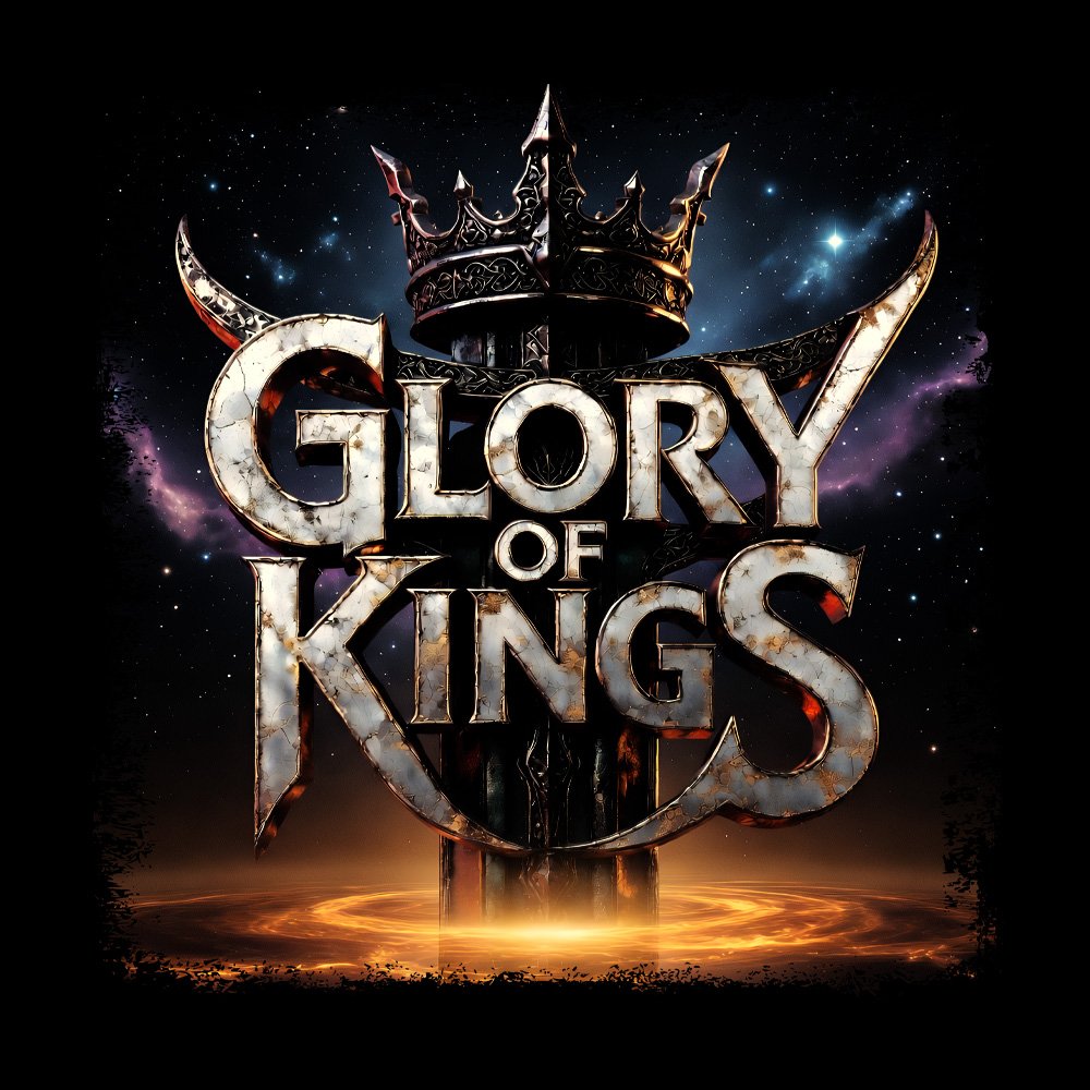 Glory Of Kings Logo V2 Black Denim Printed Patches (2 sizes)