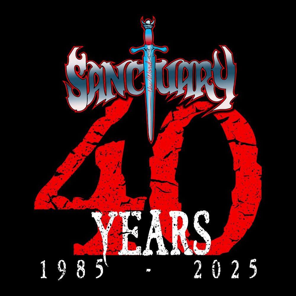 Sanctuary International - 40th Anniversary - Black Denim Printed Patches (2 sizes)