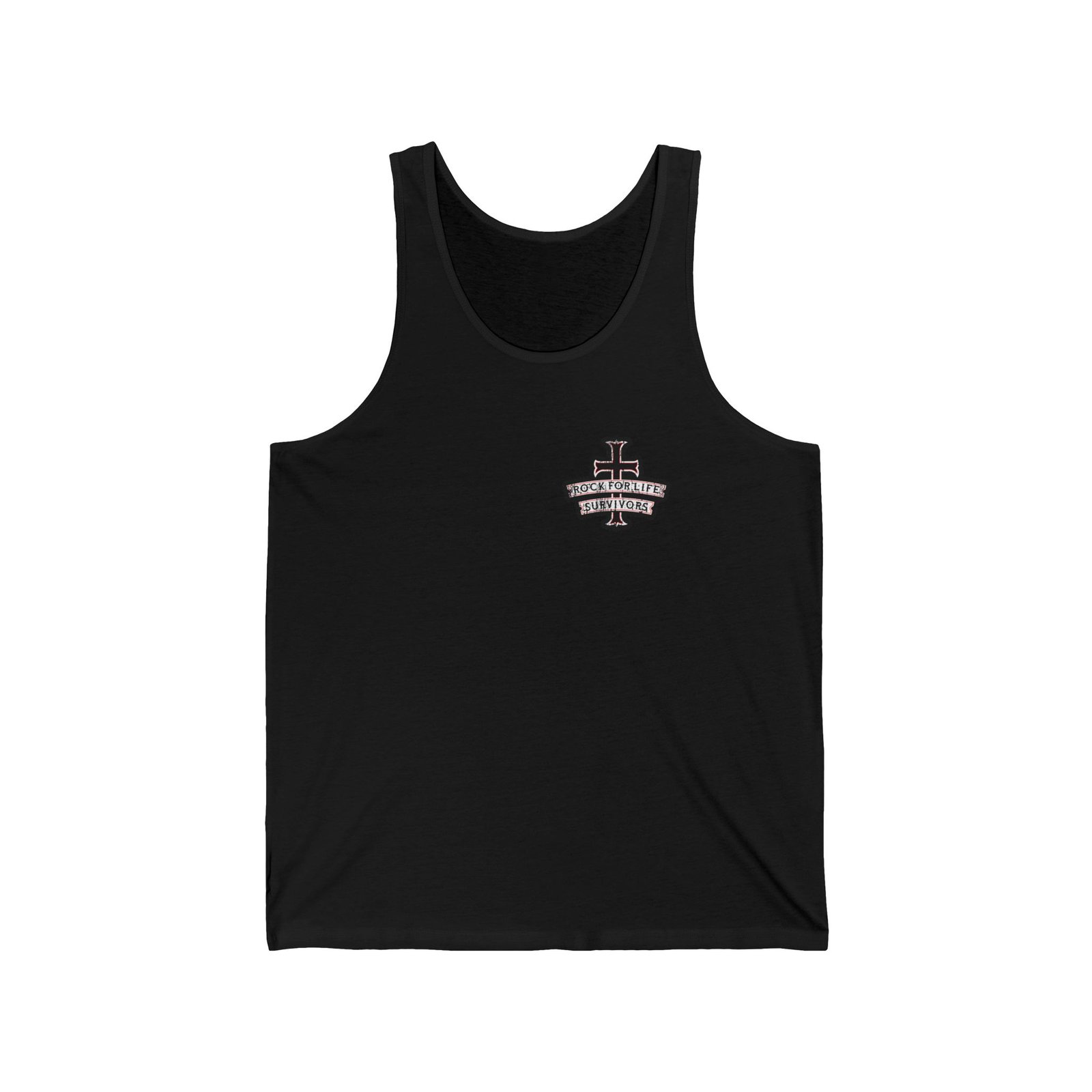 Rock For Life Biker Logo Unisex Jersey Tank Top