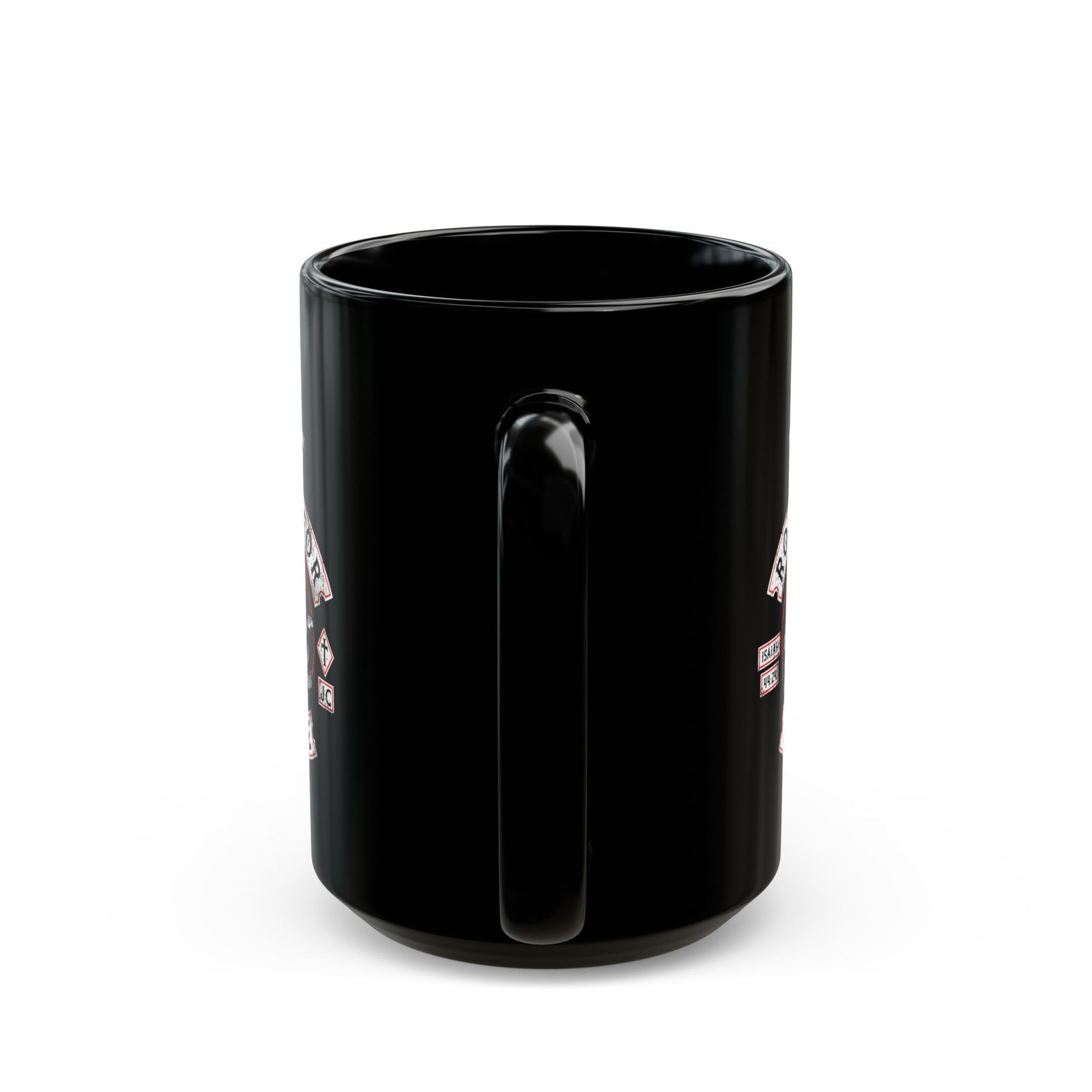 Rock For Life Biker Logo Black Mugs (11oz, 15oz) - Image 8