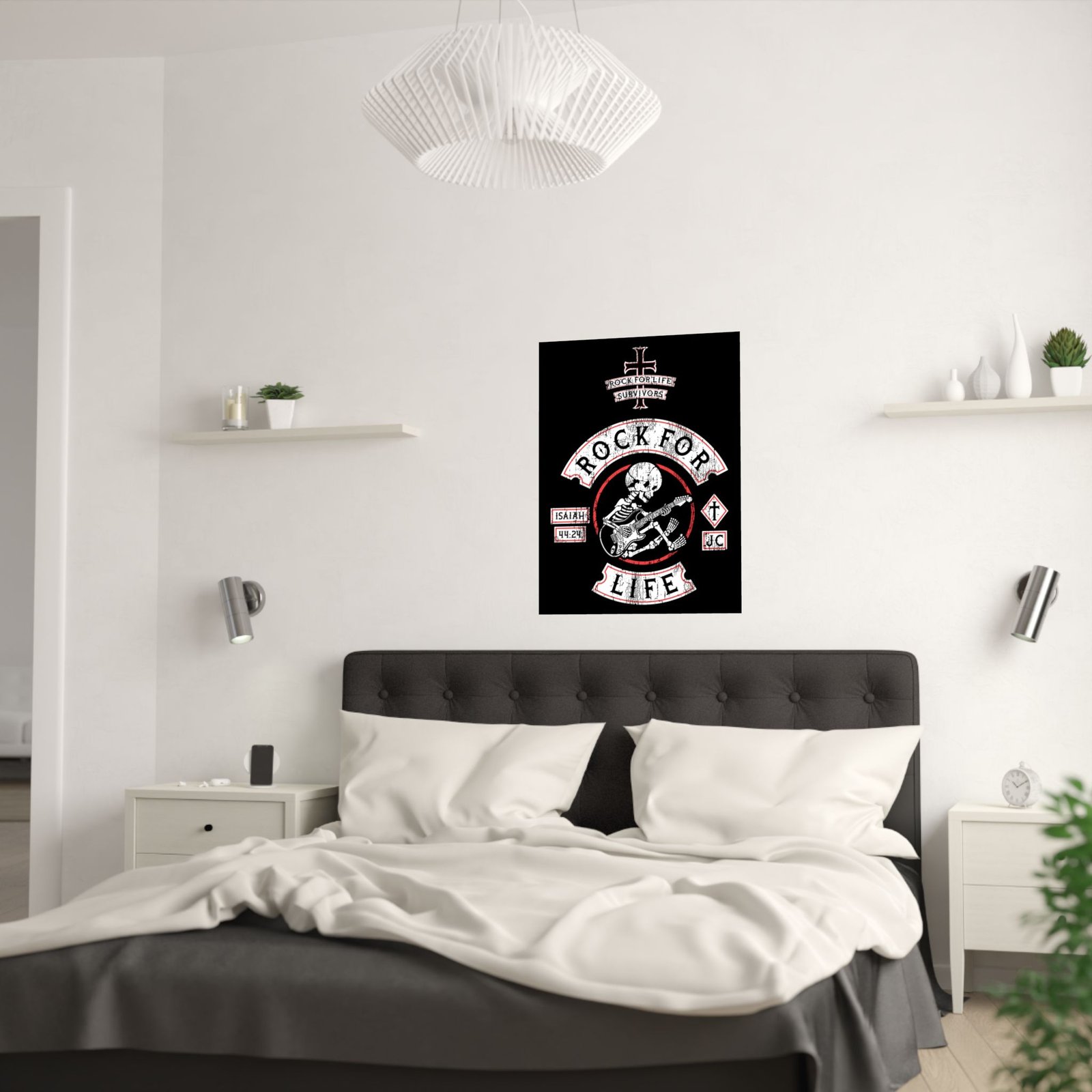 Rock For Life Biker Logo Poster Prints (210gsm) - Image 23