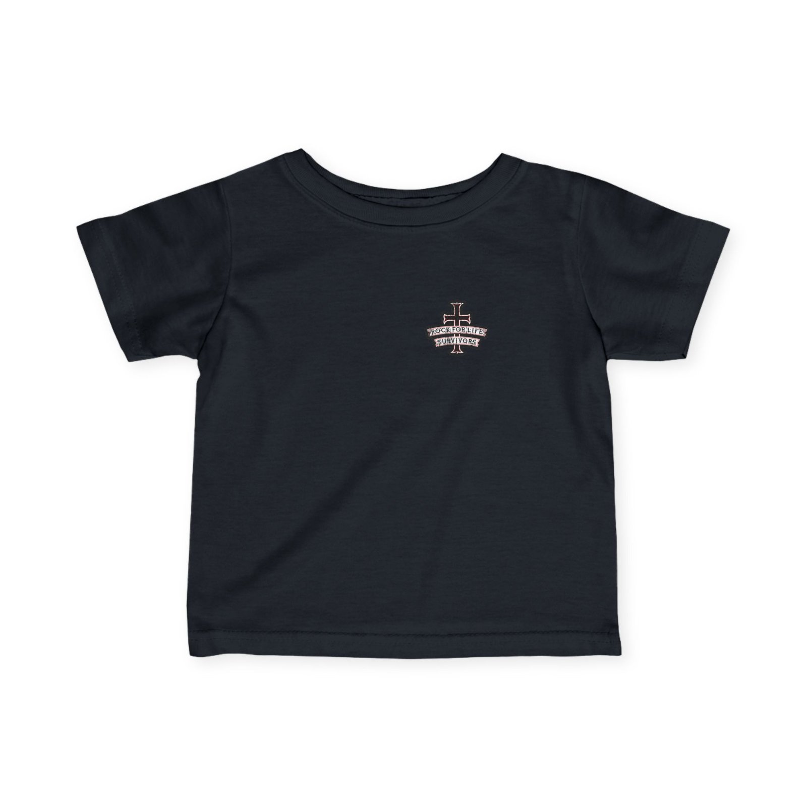 Rock For Life Biker Logo Infant Short Sleeve Tshirt