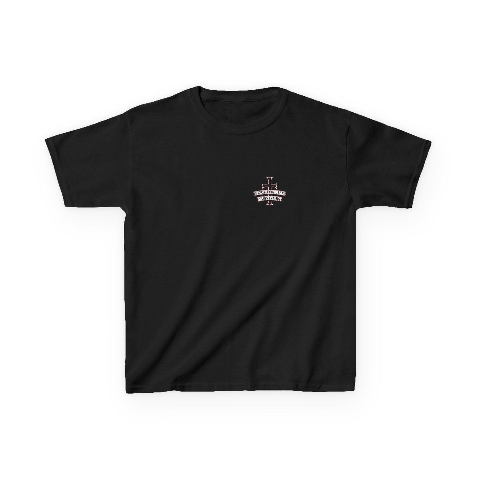 Rock For Life Biker Logo Children's Short Sleeve Tshirt