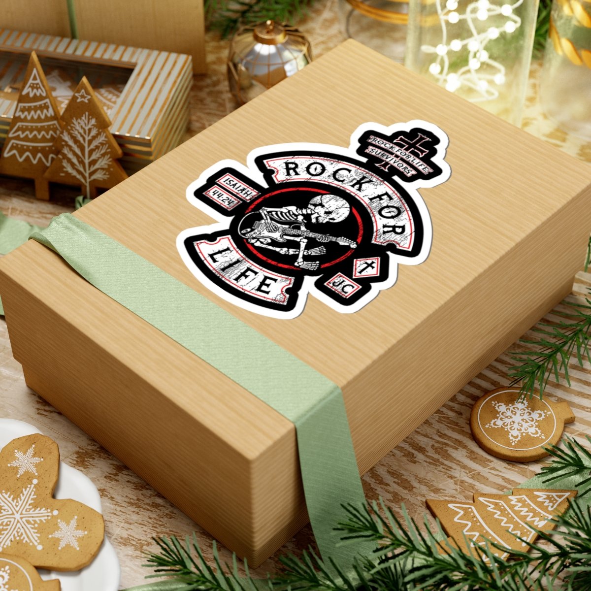 Rock For Life Biker Logo Die Cut Sticker Set - Image 3