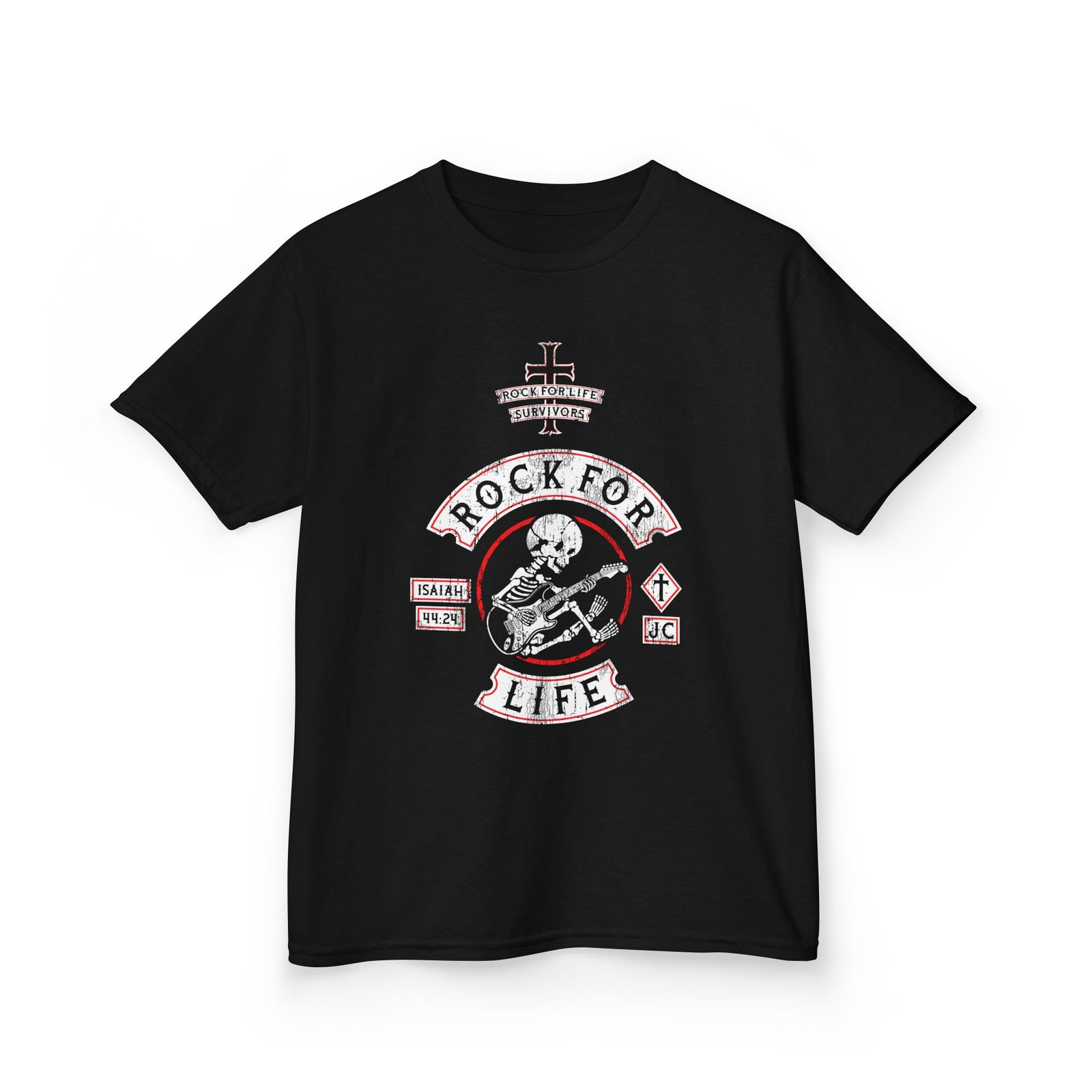 Rock For Life Biker Logo Children's Short Sleeve Tshirt - Image 3