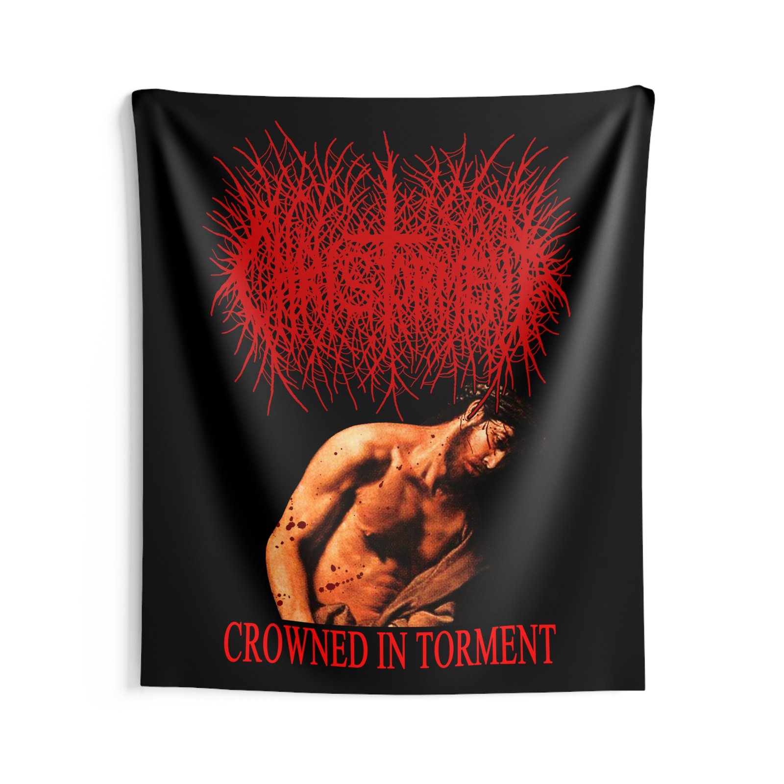 Christorment - Crowned In Torment Indoor Wall Tapestries