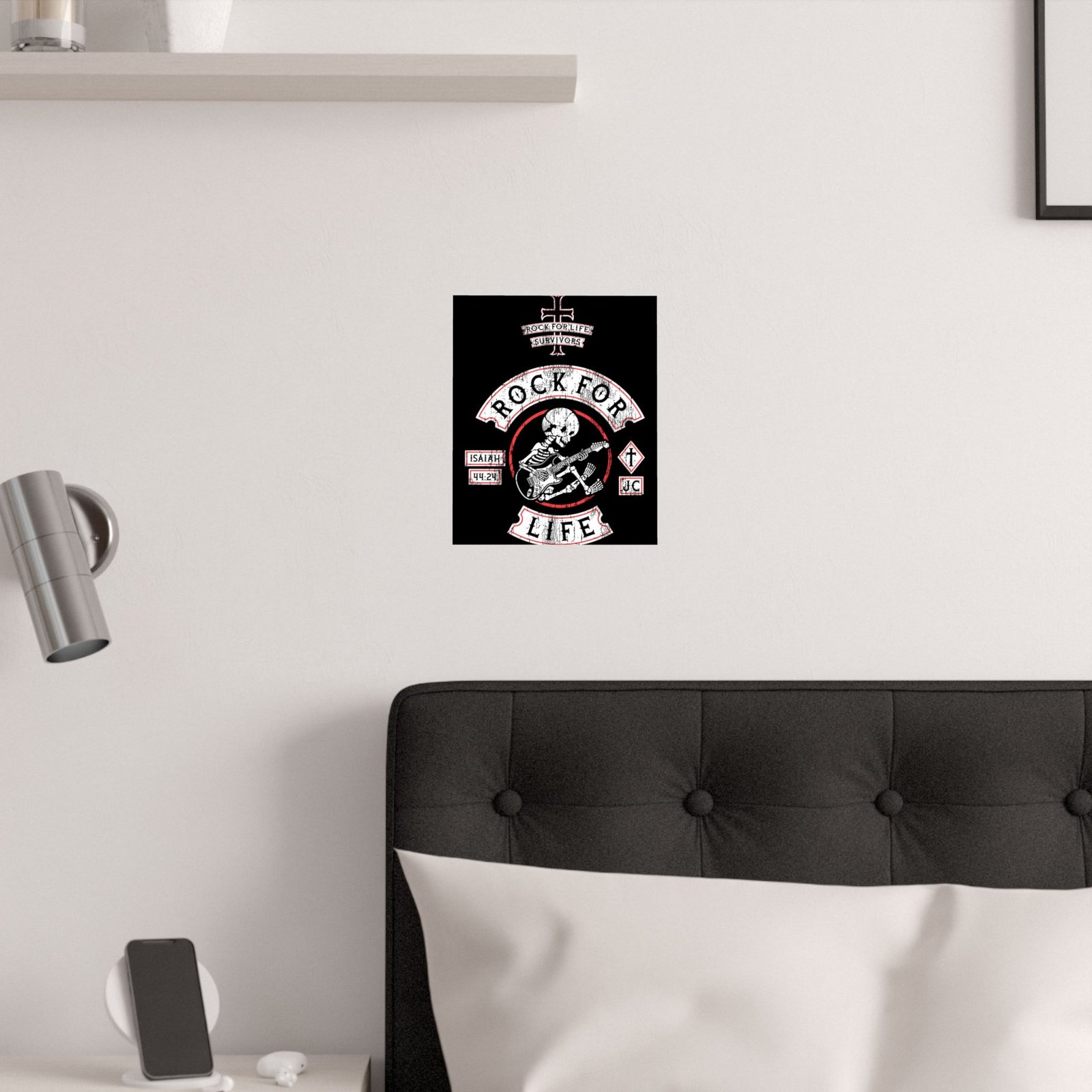 Rock For Life Biker Logo Poster Prints (210gsm) - Image 7