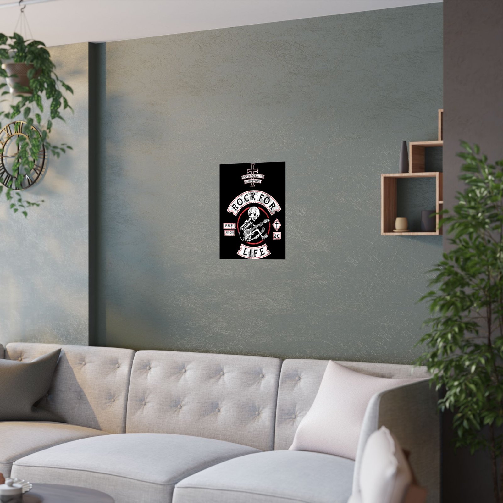 Rock For Life Biker Logo Poster Prints (210gsm) - Image 16