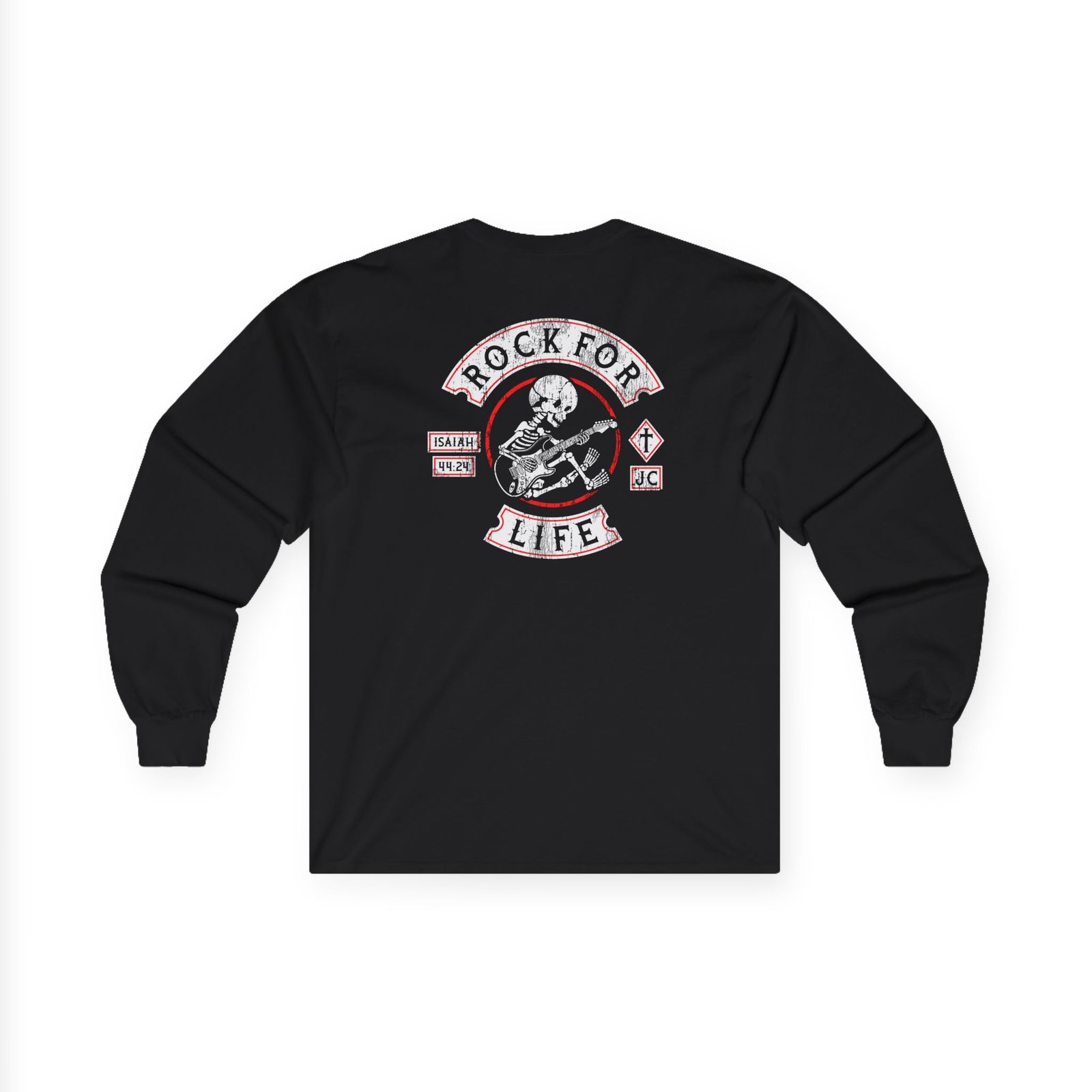 Rock For Life Biker Logo Long Sleeve Tshirt