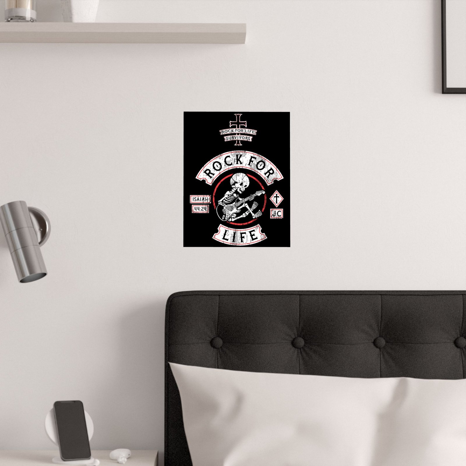 Rock For Life Biker Logo Poster Prints (210gsm) - Image 11