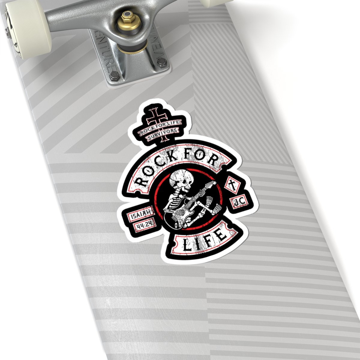 Rock For Life Biker Logo Die Cut Sticker Set