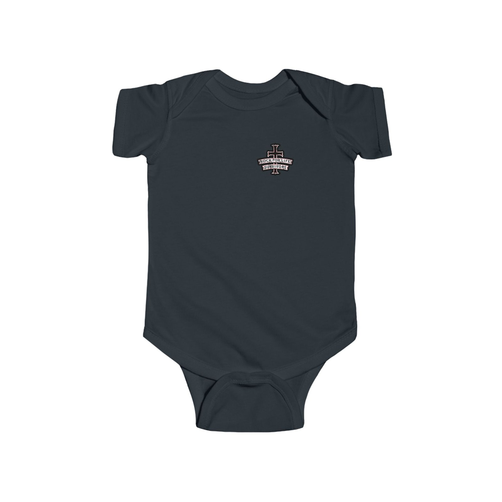 Rock For Life Biker Logo Infant Fine Jersey Bodysuit