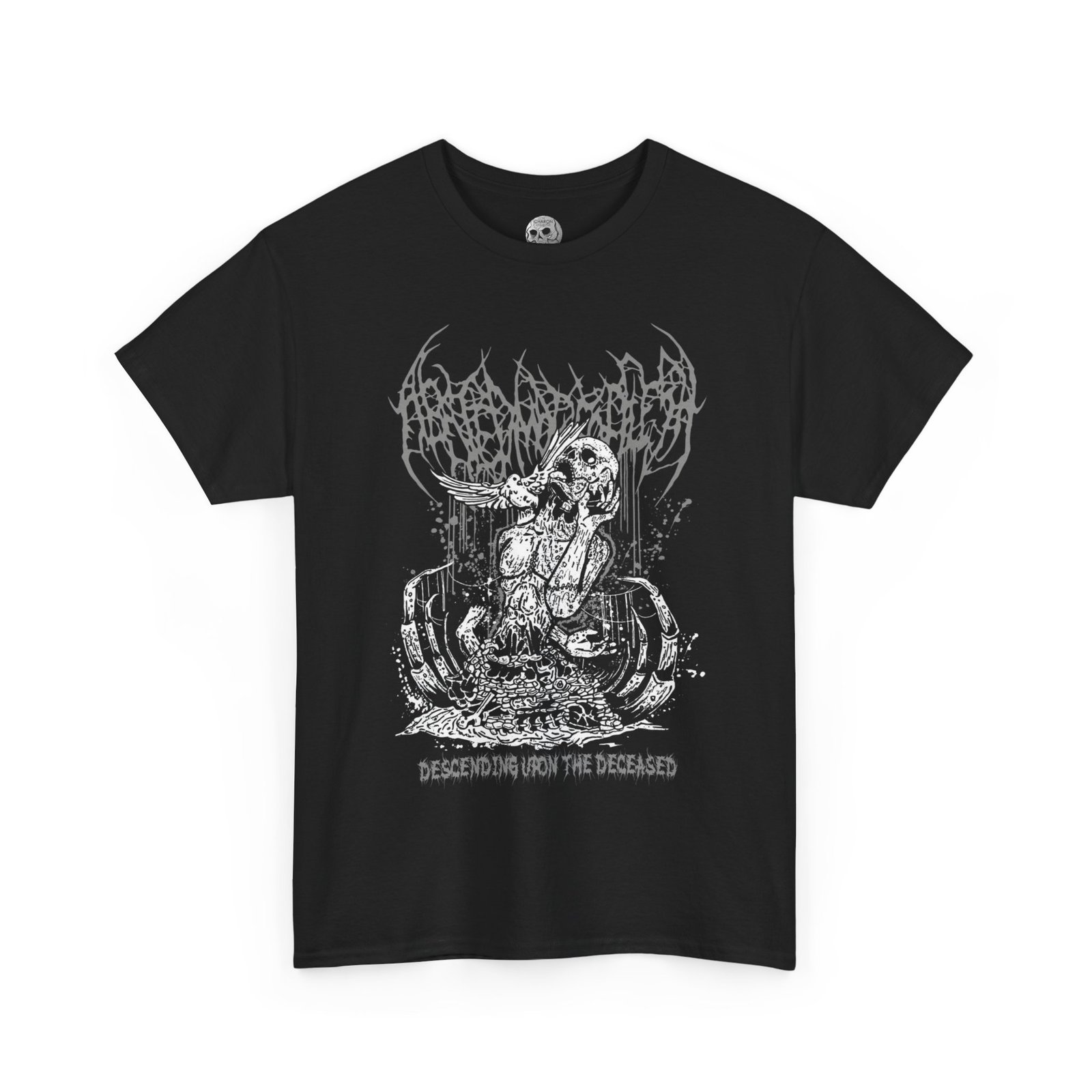 Abated Mass Of Flesh - Descending Upon The Deceased (The Charon Collective) Short Sleeve T-shirt - Image 3