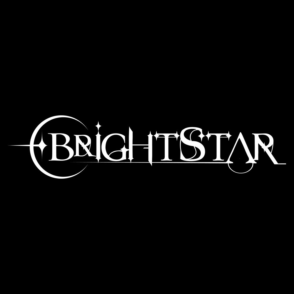 Brightstar Logo - Black Denim Printed Patches (2 sizes)