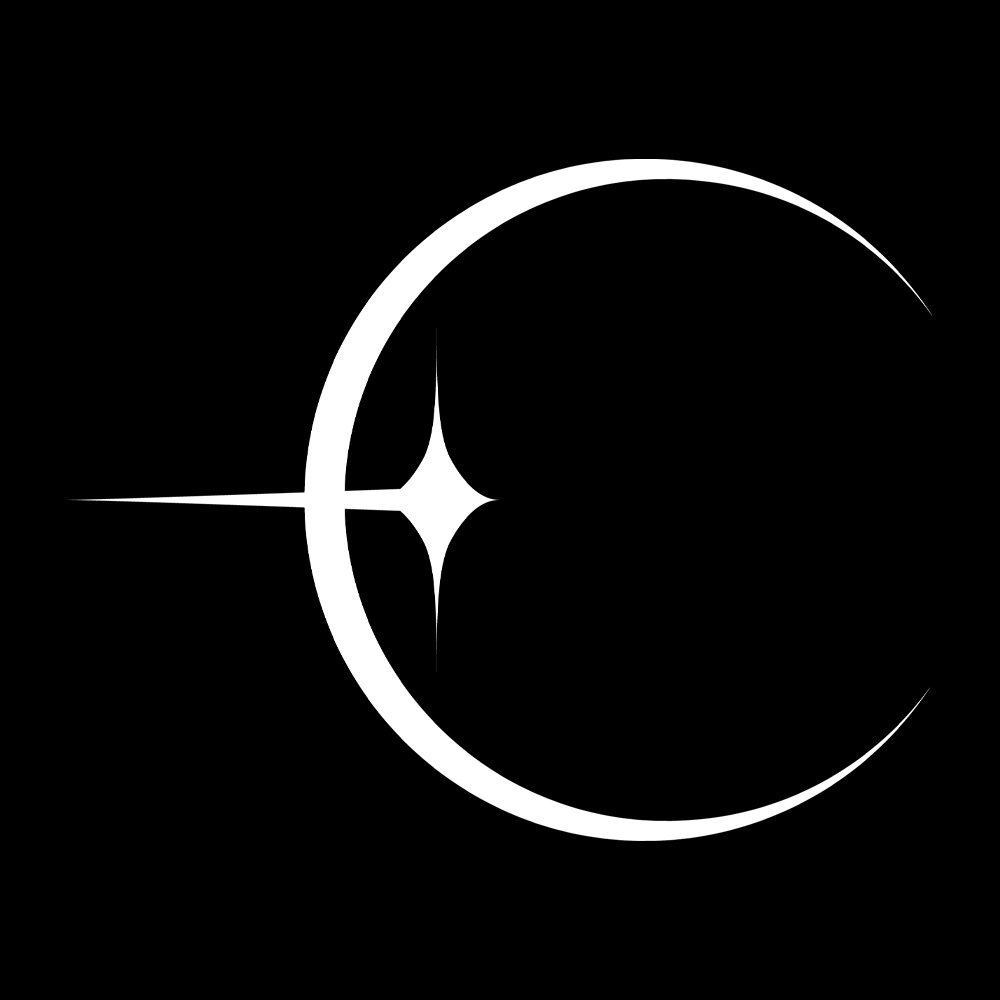 Brightstar Icon - Black Denim Printed Patches (2 sizes)