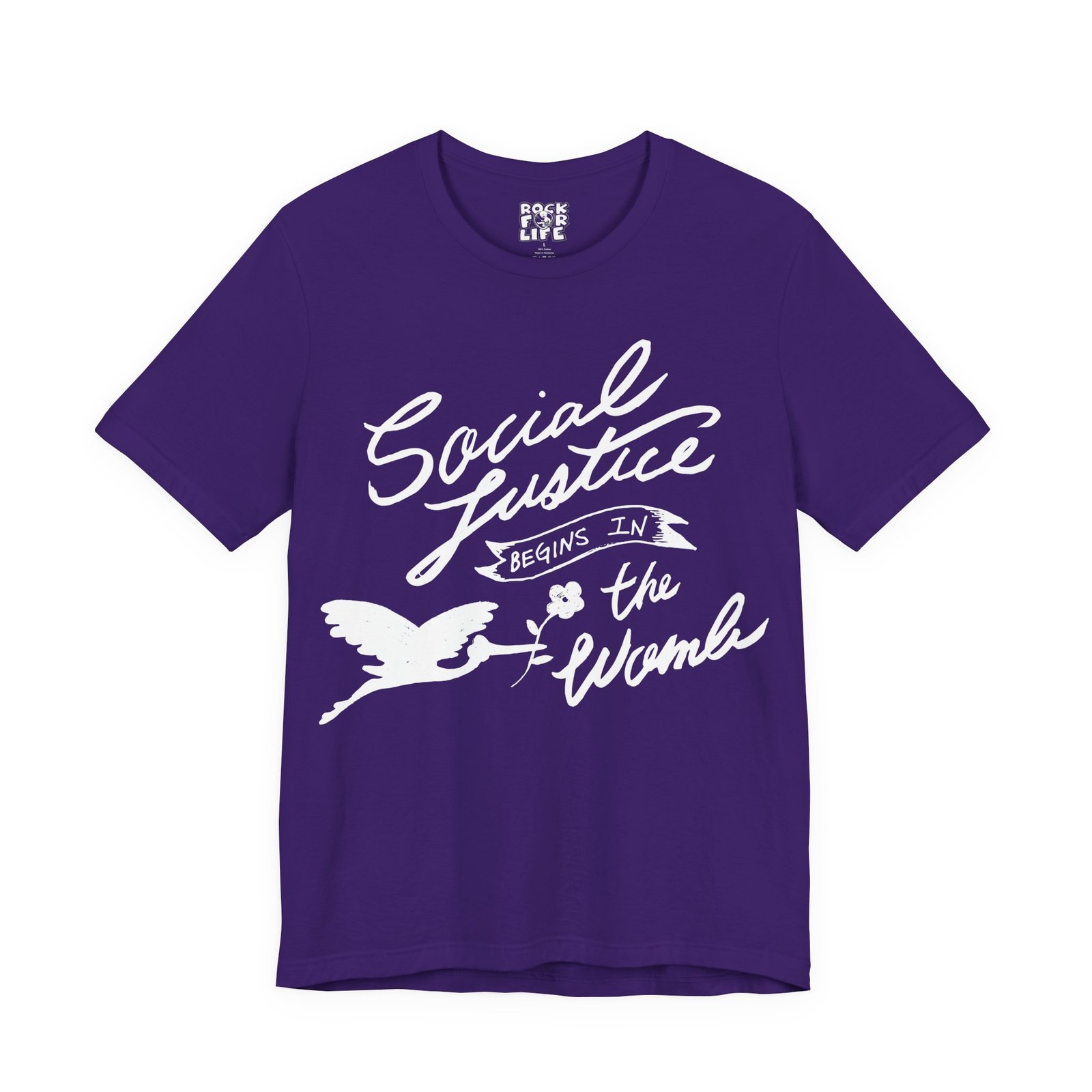 Rock For Life - Social Justice Bella+Canvas Soft Short Sleeve Tee - Image 9