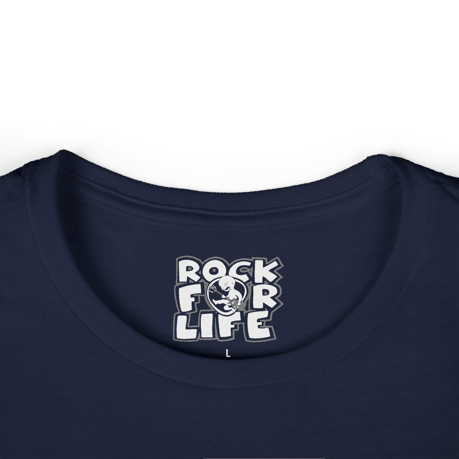 Rock For Life - Abortion Stops A Beating Heart Women's Short Sleeve Tshirt - Image 3