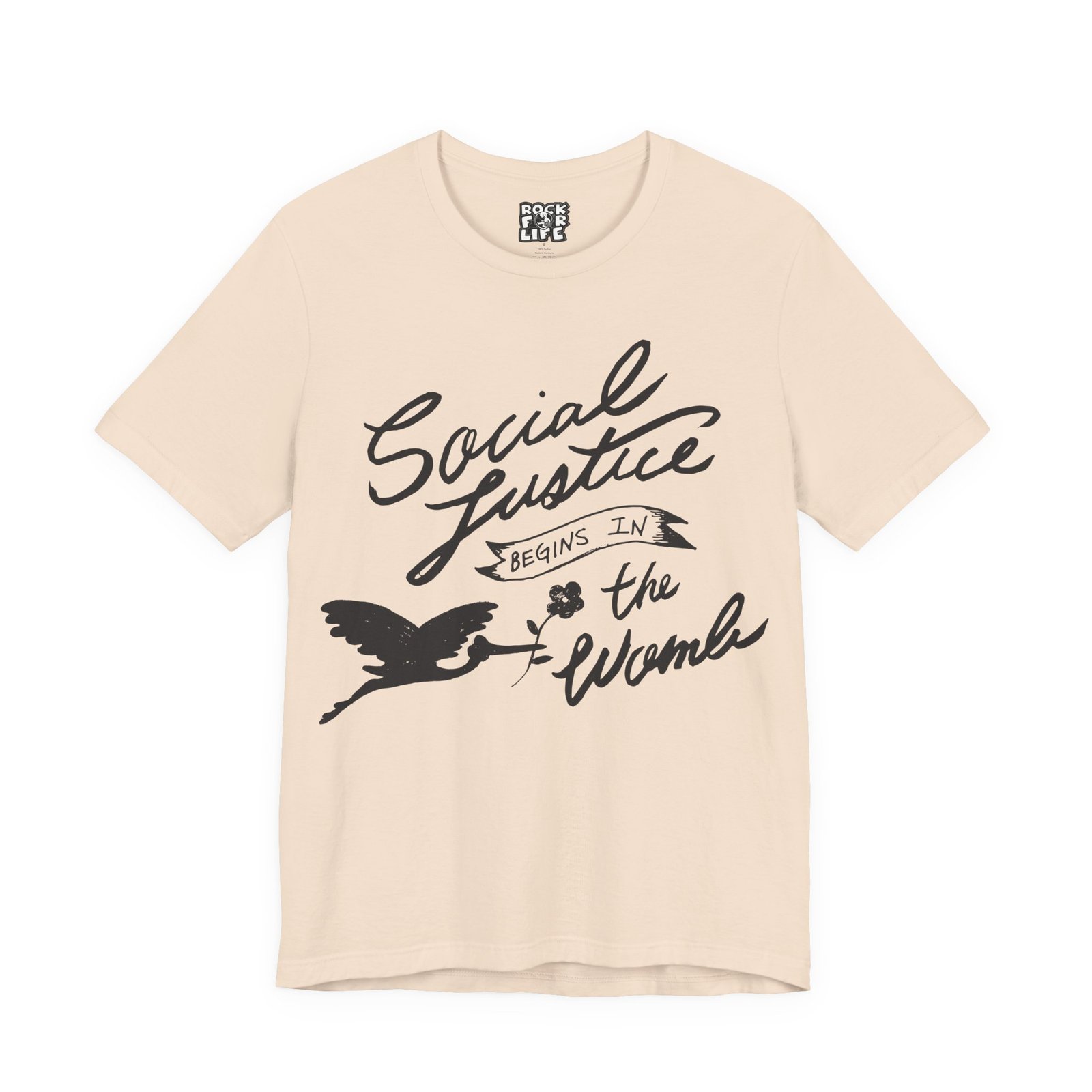 Rock For Life - Social Justice Bella+Canvas Soft Short Sleeve Tee - Image 8