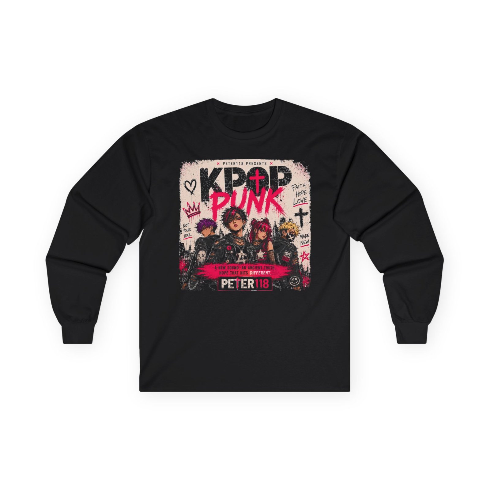 Peter118 - KPOP Punk Long Sleeve Tshirt