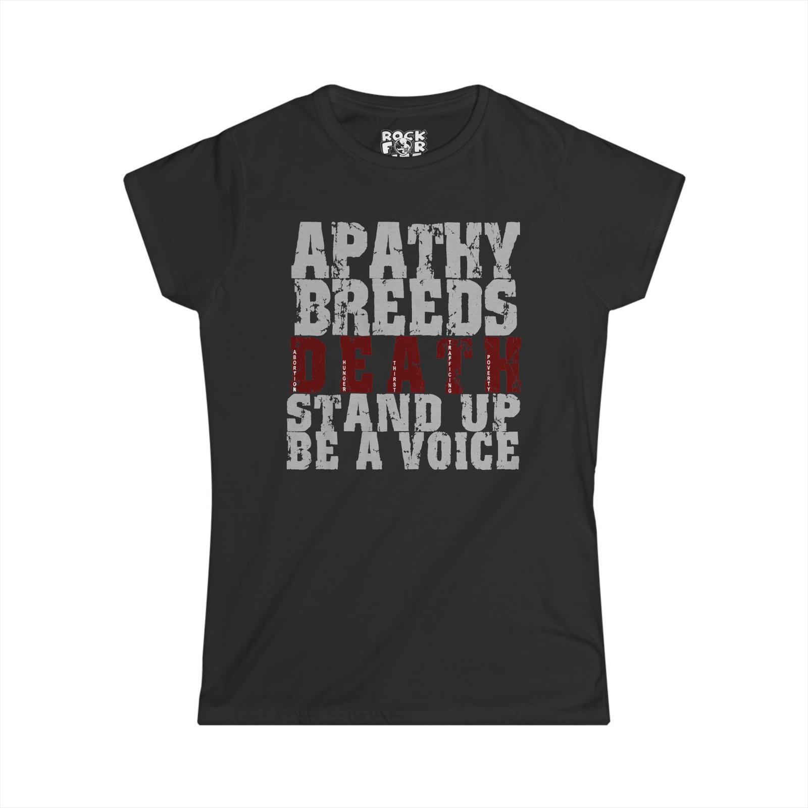 Rock For Life - Apathy Women's Short Sleeve Tshirt