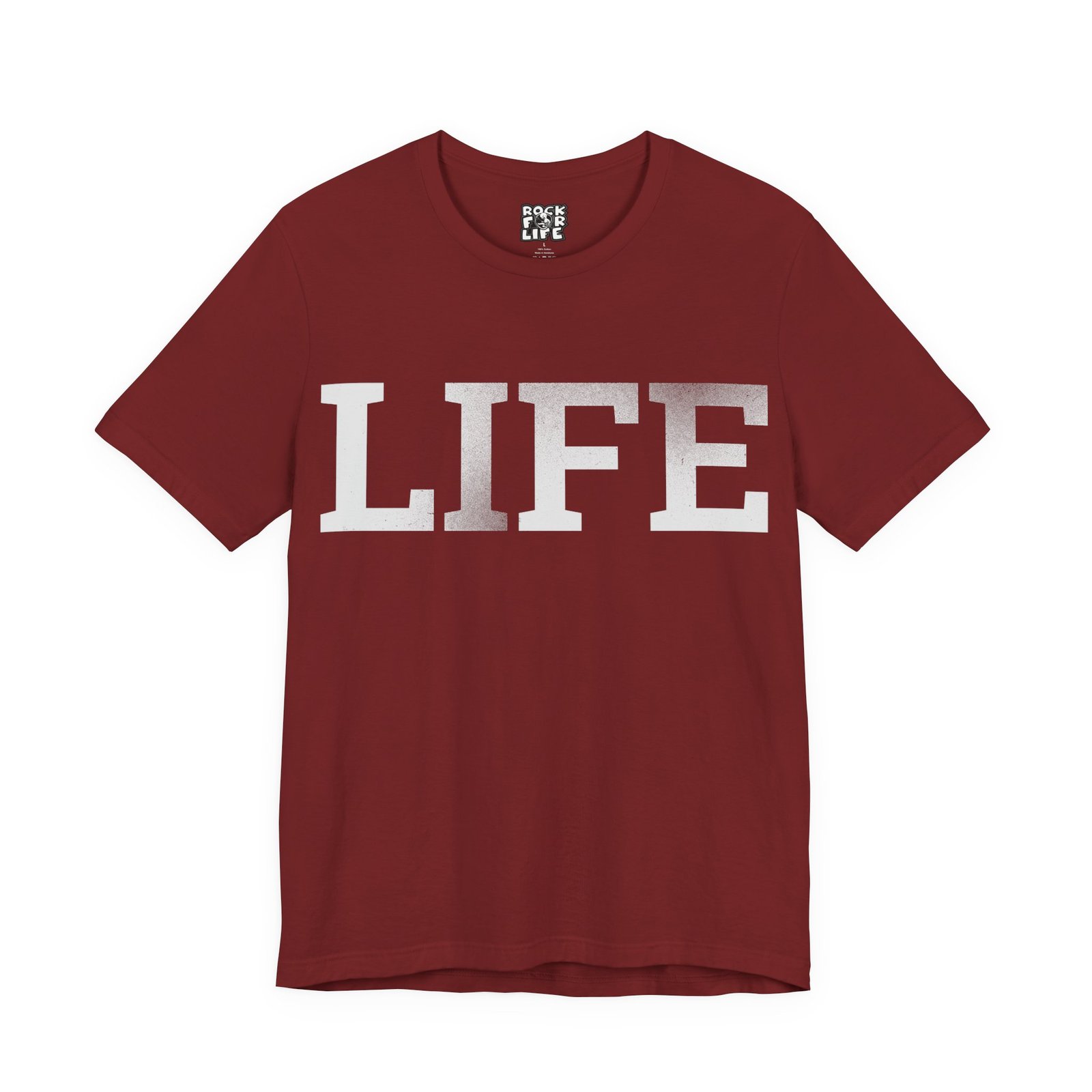 Rock For Life - Life Bella+Canvas Soft Short Sleeve Tee - Image 2