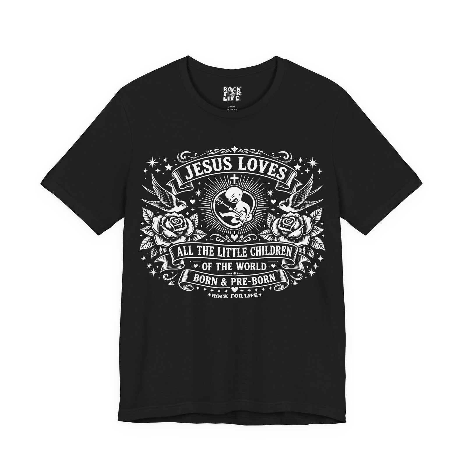 Rock For Life -Jesus Loves Premium Soft Short Sleeve Tee
