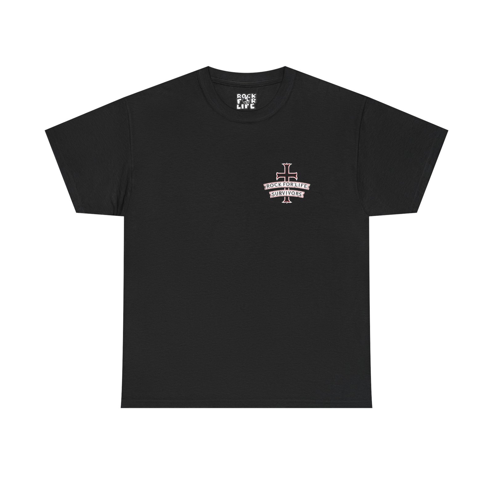 Rock For Life Biker Logo Short Sleeve T-shirt - Image 2