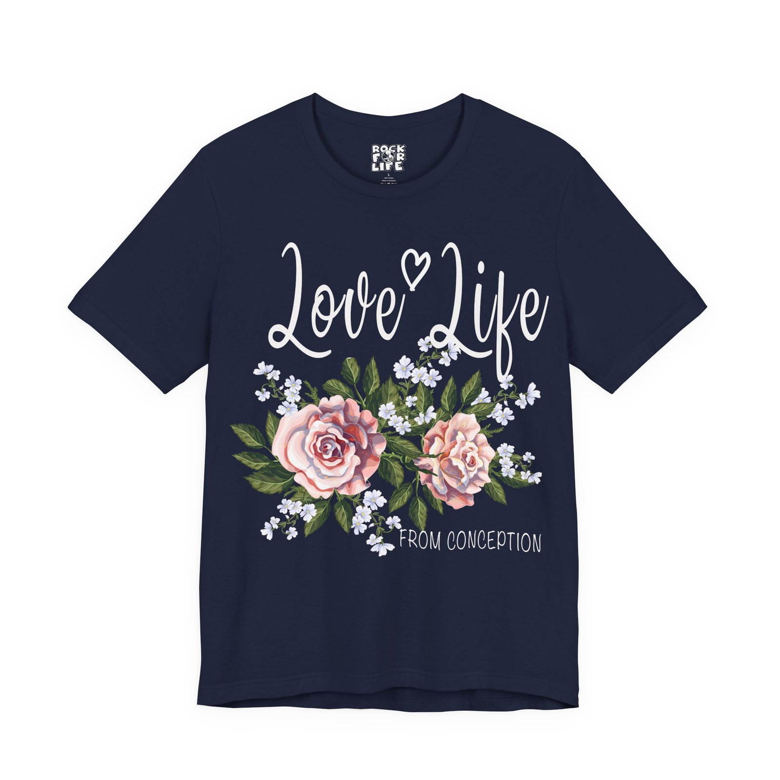 Rock For Life - Love Life Bella+Canvas Soft Short Sleeve Tee - Image 6