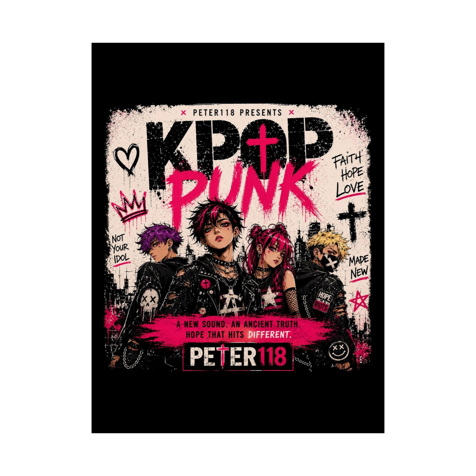Peter118 - KPOP Punk Poster Prints (210gsm)