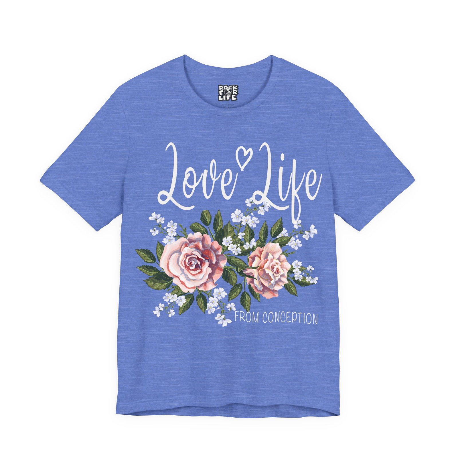 Rock For Life - Love Life Bella+Canvas Soft Short Sleeve Tee - Image 8