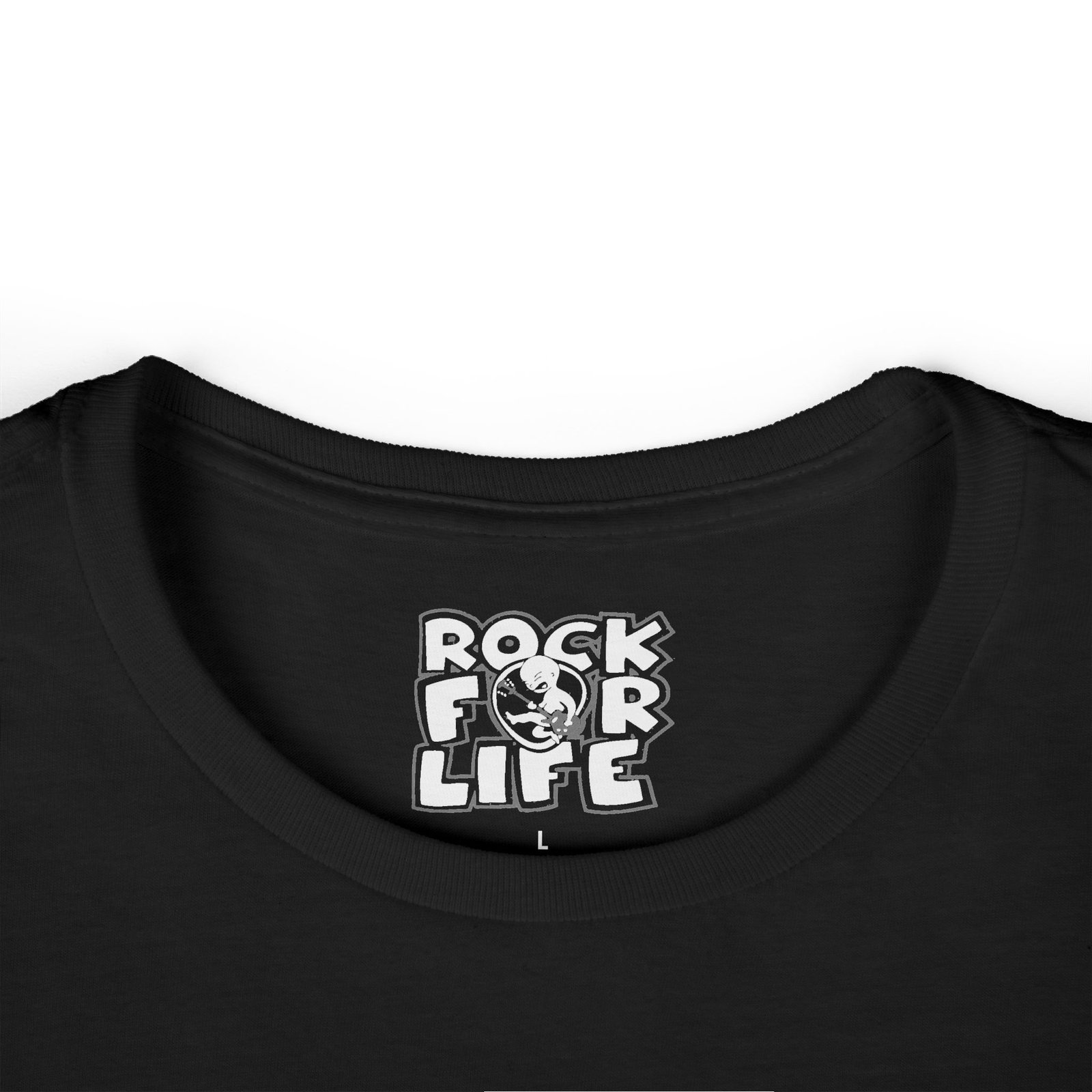 Rock For Life - Abortion Stops A Beating Heart Women's Short Sleeve Tshirt - Image 11