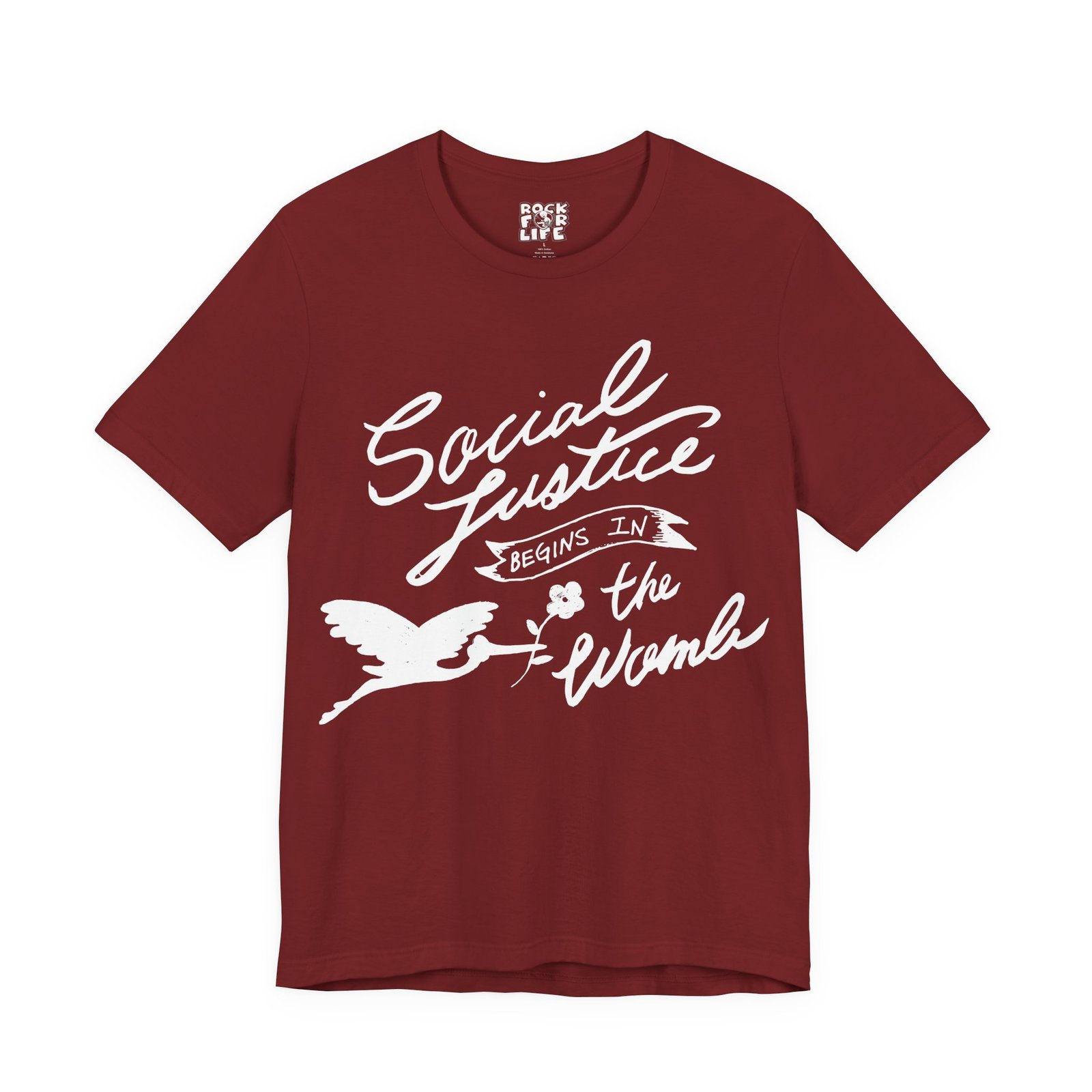 Rock For Life - Social Justice Bella+Canvas Soft Short Sleeve Tee - Image 5