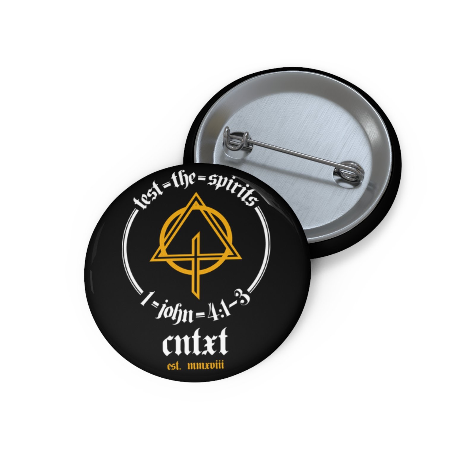 Context - Test The Spirits Pin Buttons