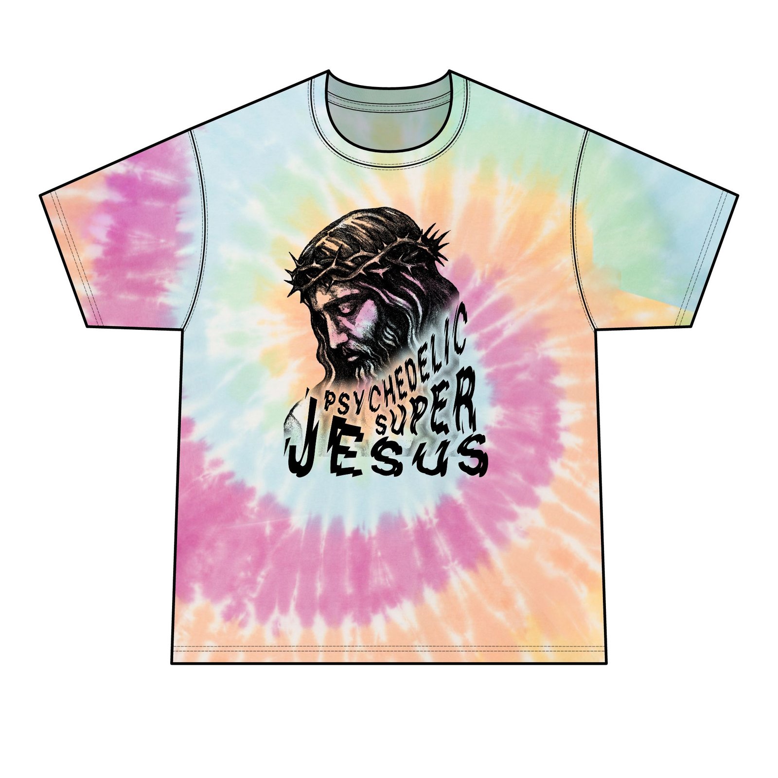 Bride - Psychedelic Super Jesus Short Sleeve T-Shirt