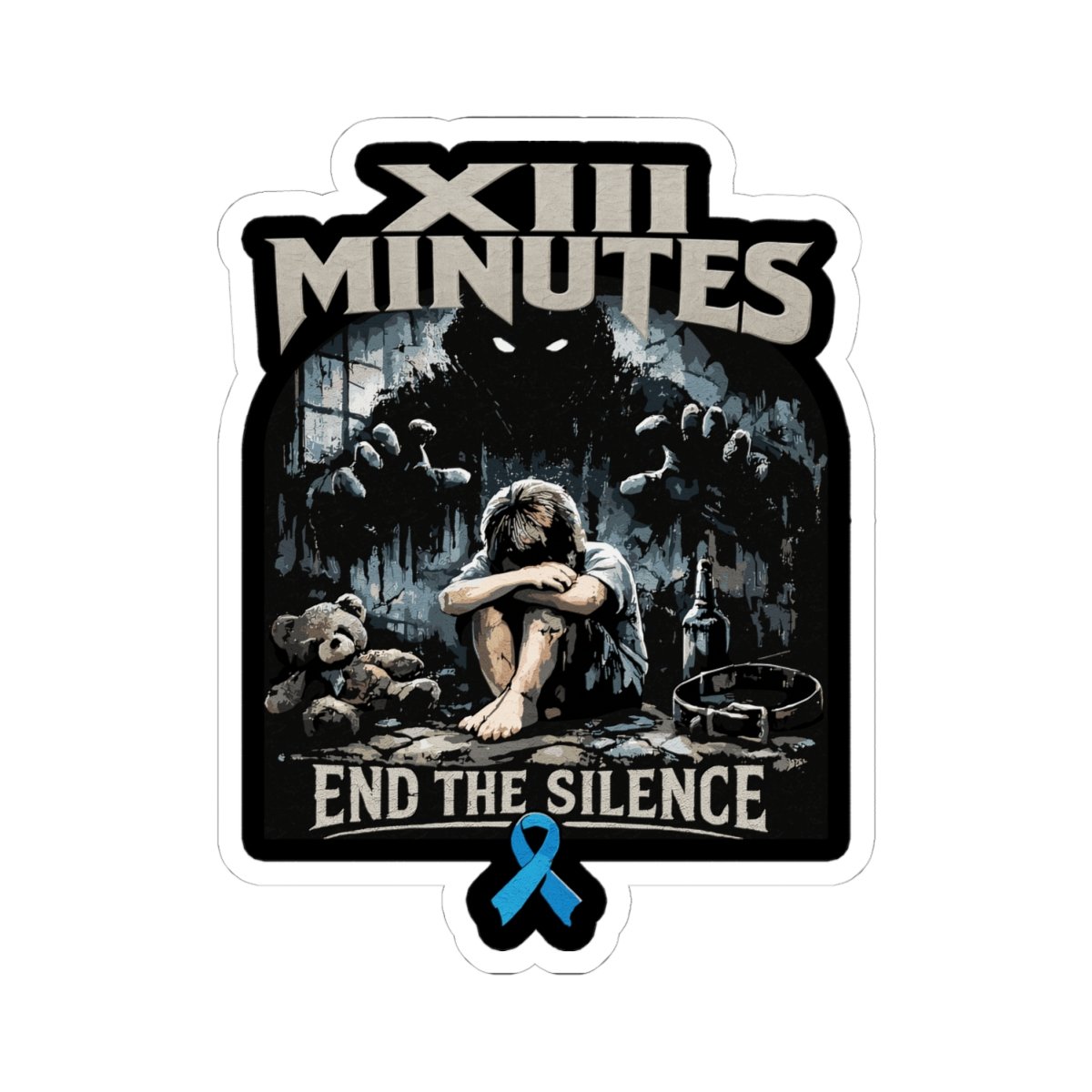 XIII Minutes - End The Silence Die Cut Sticker Set - Image 10