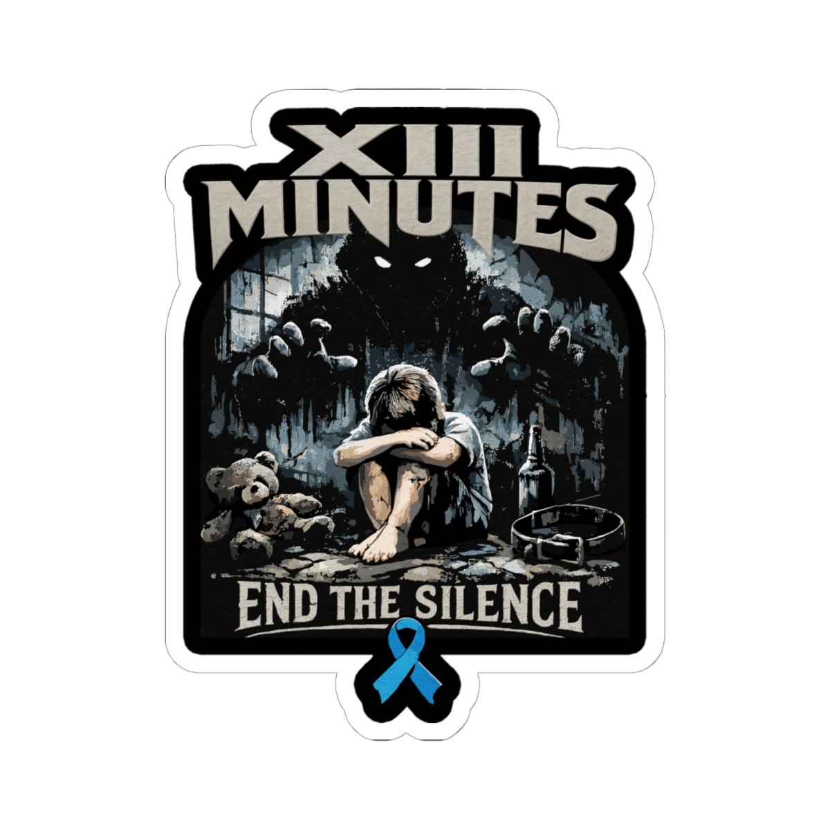 XIII Minutes - End The Silence Die Cut Sticker Set - Image 2