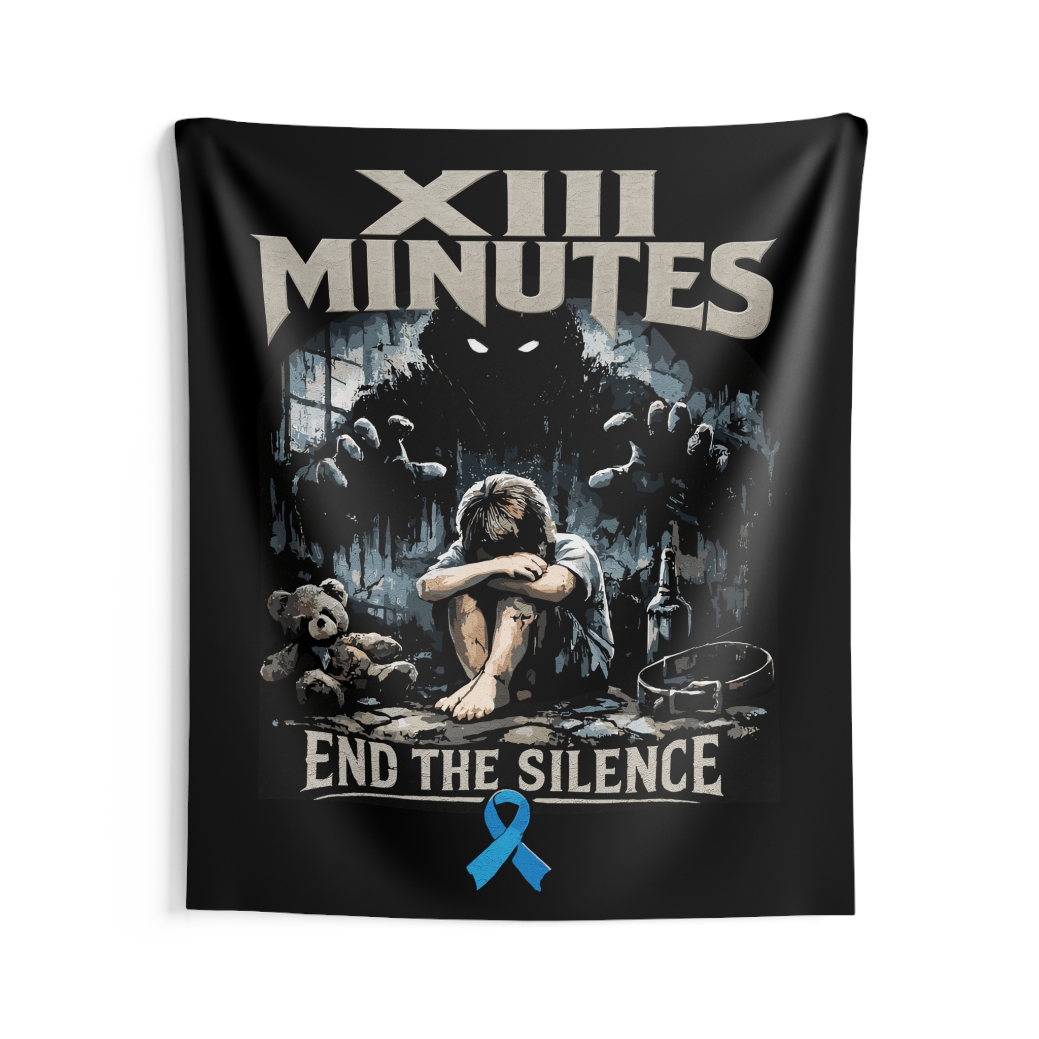XIII Minutes - End The Silence Indoor Wall Tapestries