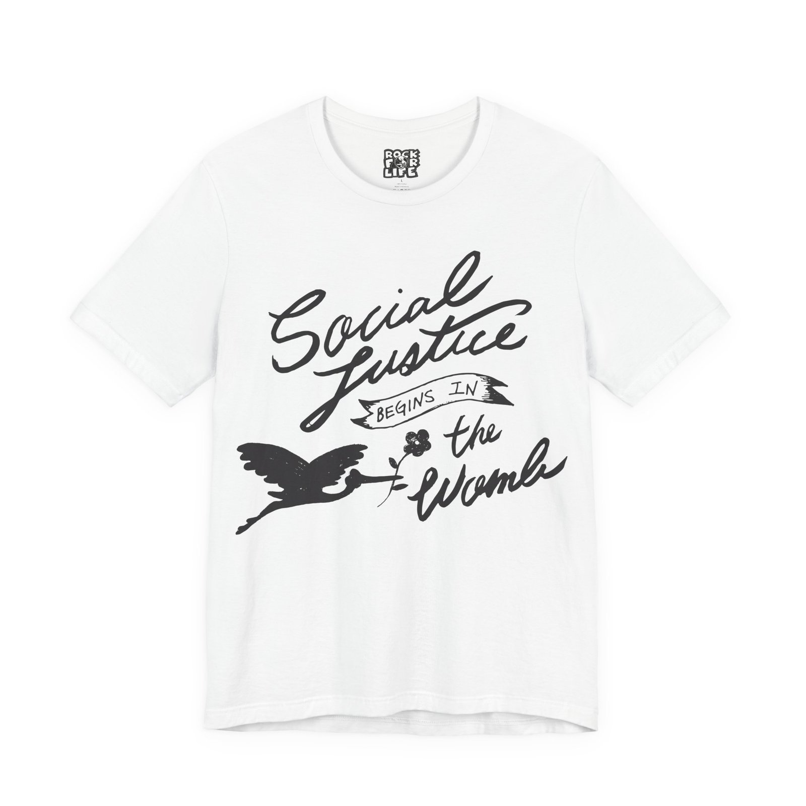 Rock For Life - Social Justice Bella+Canvas Soft Short Sleeve Tee - Image 10