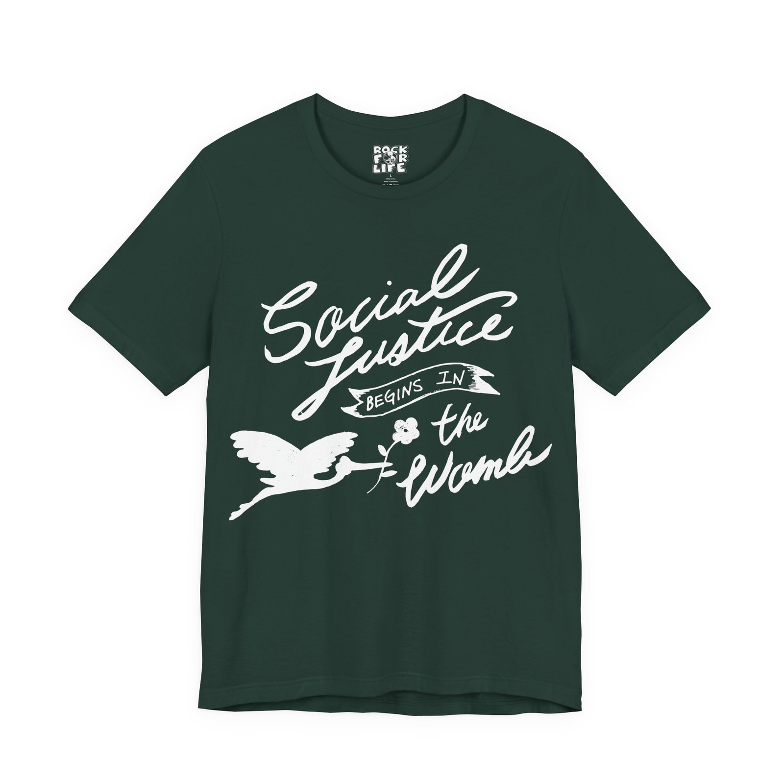 Rock For Life - Social Justice Bella+Canvas Soft Short Sleeve Tee - Image 6