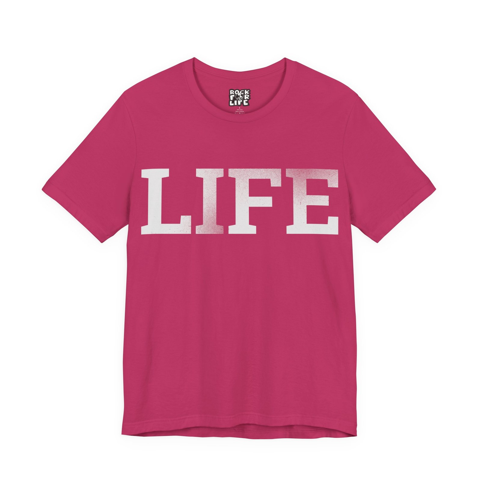 Rock For Life - Life Bella+Canvas Soft Short Sleeve Tee - Image 5