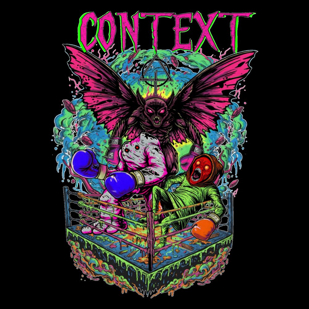Context - Monster Mash - Black Denim Printed Patches (2 sizes)