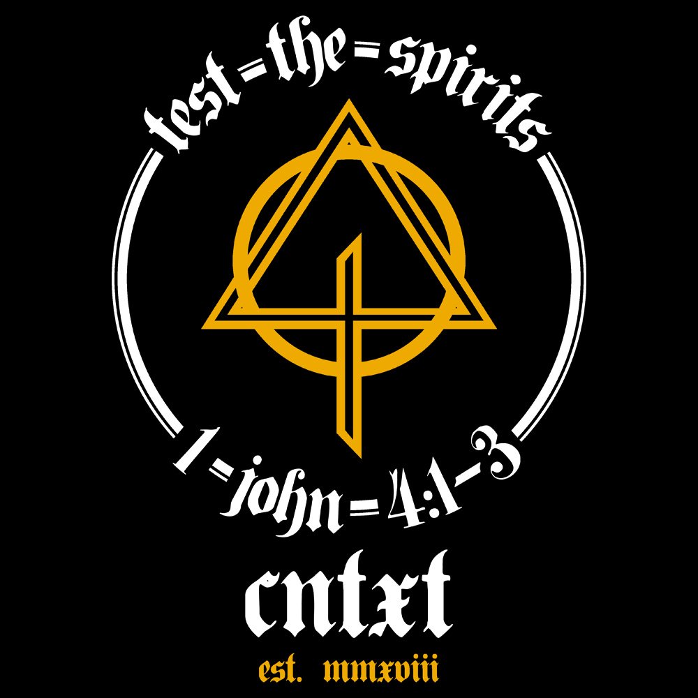 Context - Test The Spirits - Black Denim Printed Patches (2 sizes)