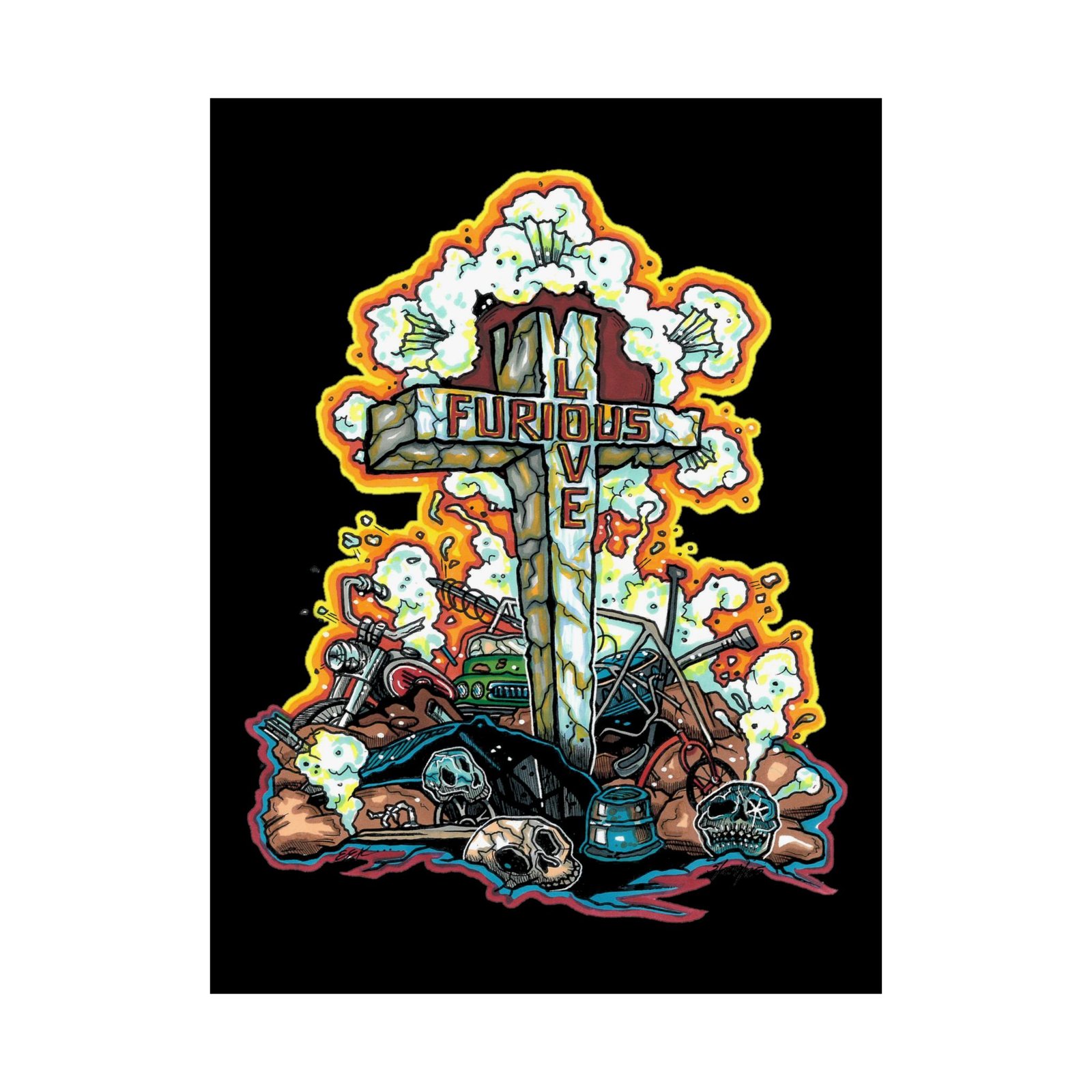 Furious Love Logo Poster Prints (210gsm)