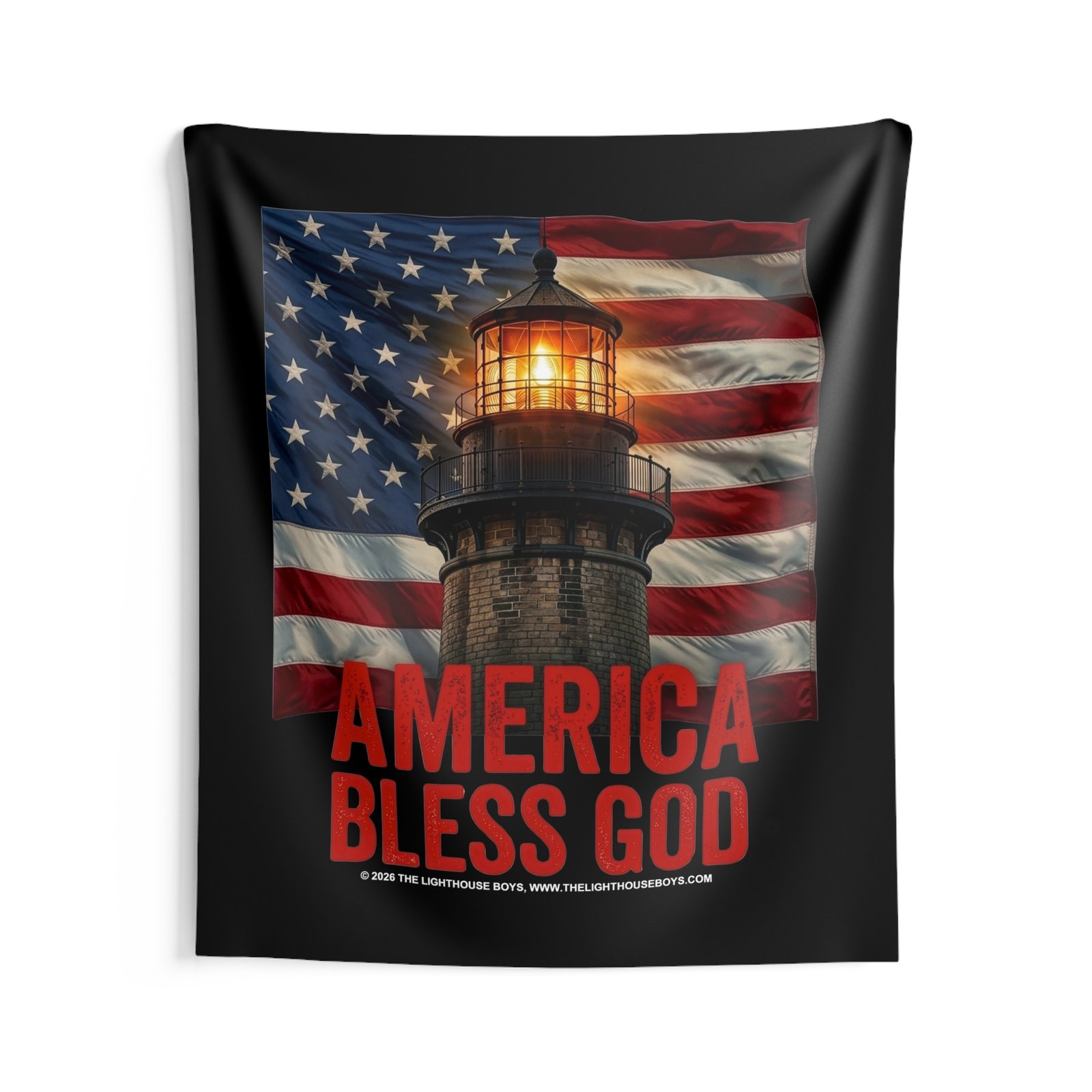 The Lighthouse Boys - America Bless God Indoor Wall Tapestries