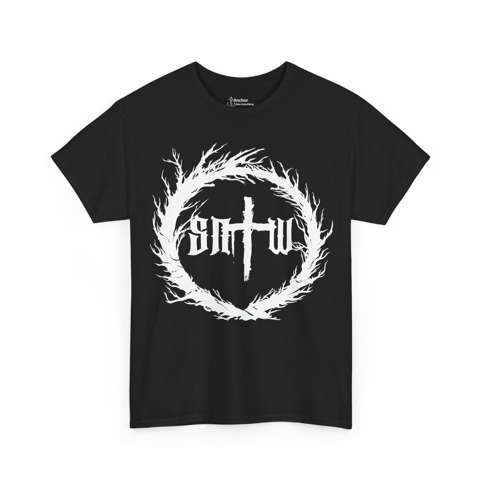 Suffer Not The Witch Initial Logo Short Sleeve T-shirt (2-Sided)