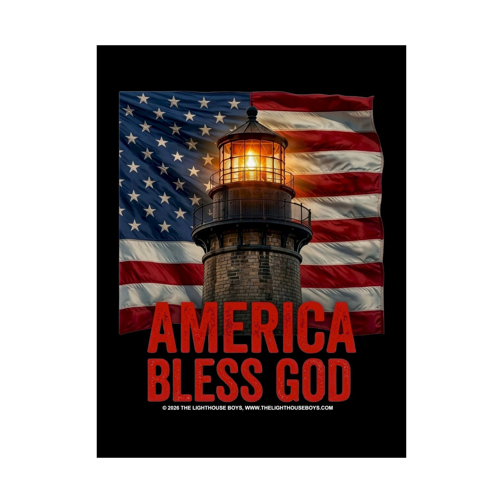The Lighthouse Boys - America Bless God Poster Prints (210gsm)