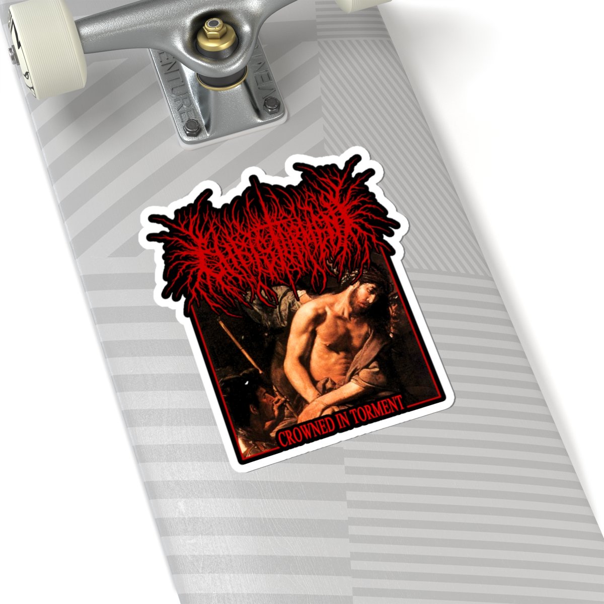 Christorment - Crowned In Sorrow Die Cut Stickers