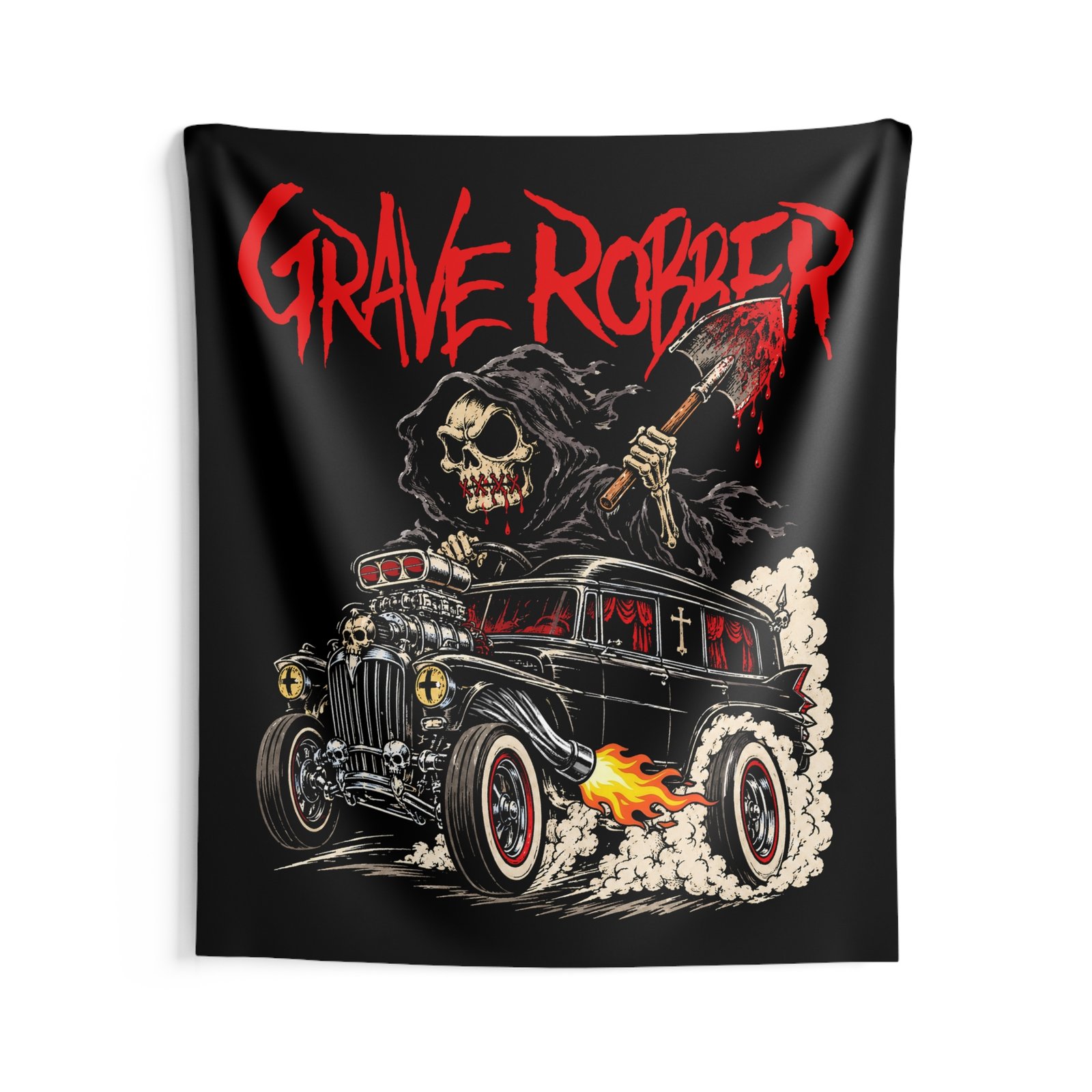 Grave Robber - Hearse Rod 2026 Indoor Wall Tapestries