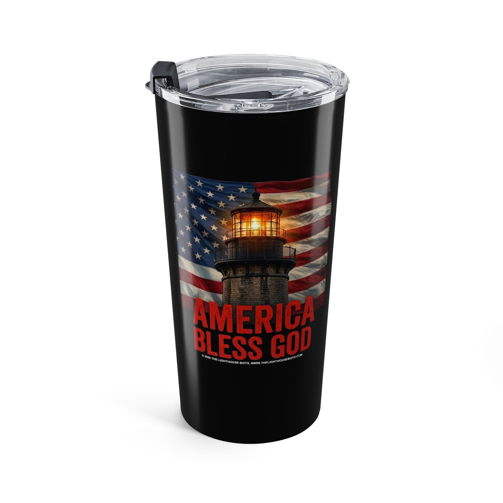 The Lighthouse Boys - America Bless God 20oz Stainless Steel Tumbler